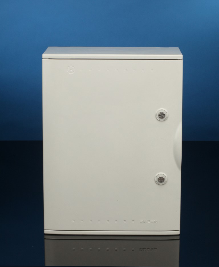 Solid Door Fiberglass Enclosures with stainless steel screwdrive [VTR01C-SS]